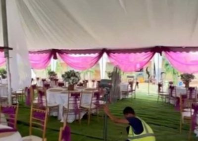 Fully Decorated Giant Dome Tent